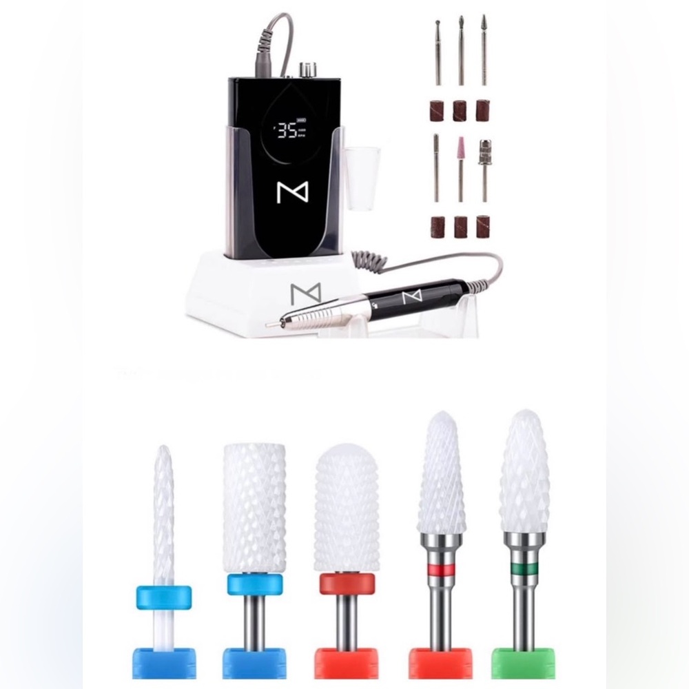 Brand New - Professional Nail
Drill Machine + Ceramic Nail Drill
Bits Set.